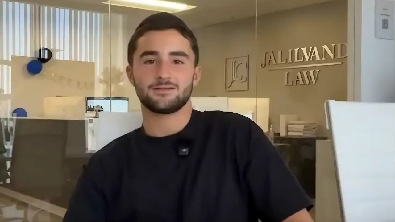 Video testimonial from Eli C., a Jalilvand Law client