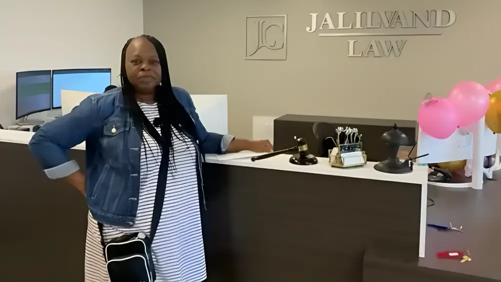 Video testimonial from Shantella M., a Jalilvand Law client
